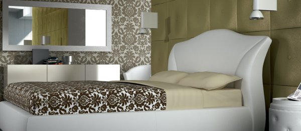 Target Point Letto Maddalena matrimoniale con contenitore Easy Lift - Letti  matrimoniali